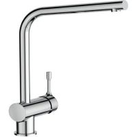 IS Смеситель для кухонной мойки CERALOOK с высоким трубчатым поворотным изливом, хром