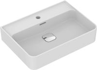 IS STRADA II Раковина 60 см, с отверстием под смесит. щелев. перел, с керамич. наклад. слива T854601