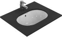 IS CONNECT Раковина овальная встраиваемая под столешницу 55х38 см, без отвер.под см., с крепежом