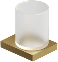 KLUDI VELA C  Держатель со стаканом, брашированное золото