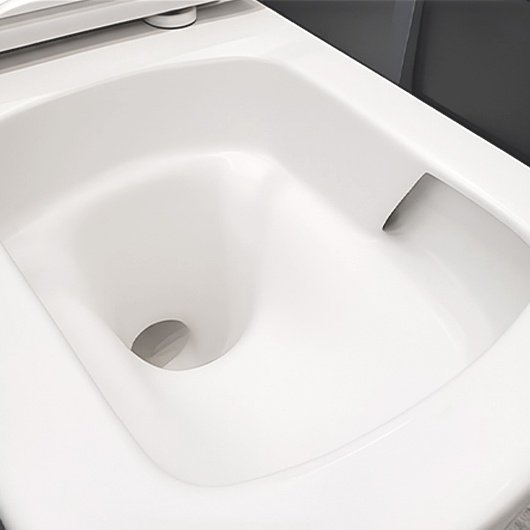 KLUDI RESA S унитаз подвесной, Торнадо смыв, без крышки, белый матовый