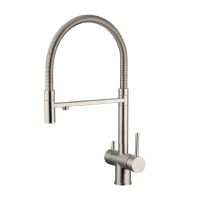 IO OSMOSIS Смеситель для кухни,  с краном для питьевой воды, гибкий излив, сталь