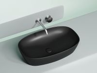 Ceramicanova Умывальник накладной овальный Element 600*380*138мм, черный