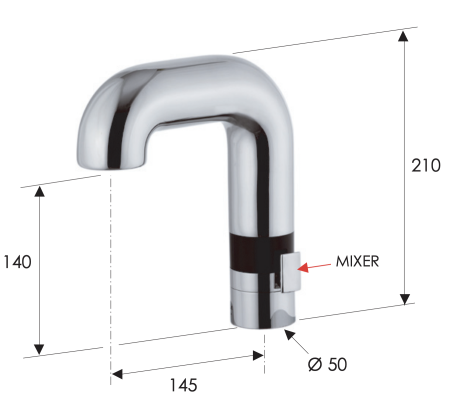 *Смеситель сенсорный для раковины Remer Sensor SE14 (распродажа)