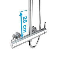 IO Удлинитель душевой штанги INVERTER R 20см, хром