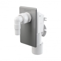 ALCAPLAST Сифон для стиральной машины под штукатурку, хром