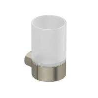 KLUDI-VELA R держатель со стаканом брашированный никель 