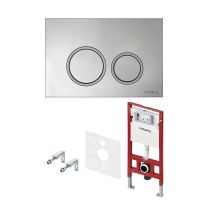 Комплект TECEspring с панелью смыва TECEspring R, хром глян, контур клавиш хром