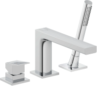 KLUDI-DECUS однорычажный смеситель для ванны и душа, 3 отв., хром