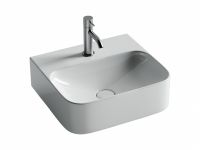 Ceramicanova Умывальник подвесной AURA с 1 отверстием для смесителя, без перелива 435*395*135мм