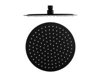 IO Верхний душ STAINLESS STEEL ROUND, 25см, черный