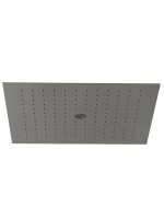 KLUDI-ASANA 440 x 440 mm верхний душ, бодрящая струя& ламинарная струя, оружейная сталь