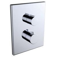 CLEVER UP! URBAN Внешняя часть смесителя для ванны-душа термостат , 2 выхода, хром