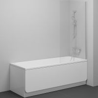 Шторка для ванны NVS1-80 черный профиль, прозрачное стекло