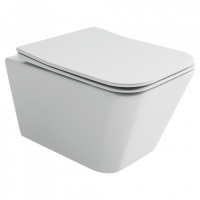 Ceramicanova Унитаз подвесной  Miro 52см, торнадо 3.0 сиденье микролифт крепления белый