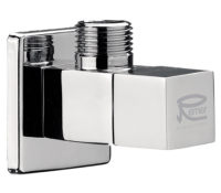 Угловой вентиль Remer квадратный 1/2 х 3/8, хром 