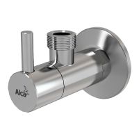 ALCAPLAST Угловой вентиль с фильтром 1/2х1/2, круглый, хром