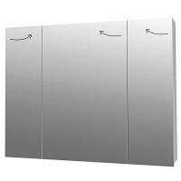 99.9012 Almi 90 Шкаф зеркальный стекл. полочки