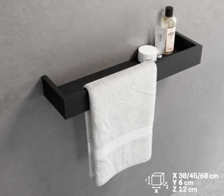 Полка 45 см Novellini Frame, цвет Silver