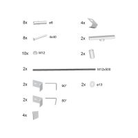 Крепление панели 10°, Be Happy II, Chrome L/R
