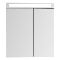 77.9008D Шкаф зеркальный Dreja Max, 70см, 1 дверца, 2 стеклянные полки, LED-освещение, дуб кантри