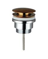 IO Донный клапан Click-Clack Round, медь