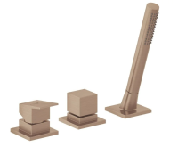 KLUDI-DECUS однорычажный смеситель для ванны и душа, 3 отв., брашированная бронза