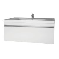 *99.0903 Grace 90 Тумба подвесная, белый лак, 1 ящ