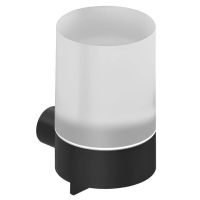 KLUDI VELA R Дозатор стеклянный для жидкого мыла, черный матовый