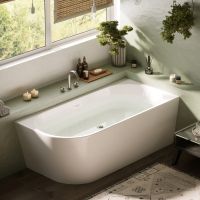 Sancos Ванна Veneto R акриловая отдельностоящая пристенная угловая, белая