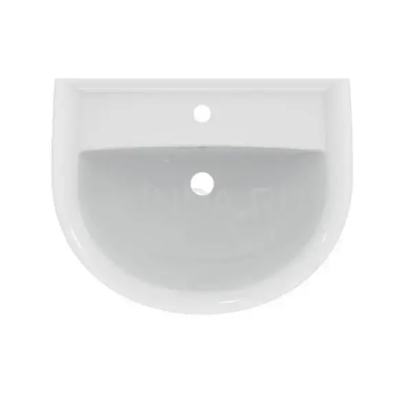 IS EUROVIT Раковина 60х47 см, 1 отверстие под смеситель, с отверстием перелива