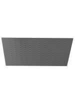 KLUDI-ASANA 440 x 440 mm верхний душ, бодрящая струя, оружейная сталь