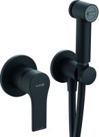 KLUDI ZENTA SL Гигиенический набор, душ модерн - комплект; черный мат.