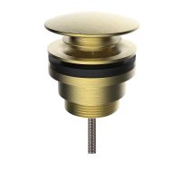 Донный клапан CLEVER LEO, универс., 1 1\4, брашированное золото