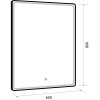 99.9027 POINT Зеркало 60x80 см, LED-подсветка