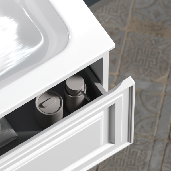 Sancos Тумба подвесная Very, один ящик, доводчики скрыт. монт, сист.плавн.закрыв.1195х445х406, белый