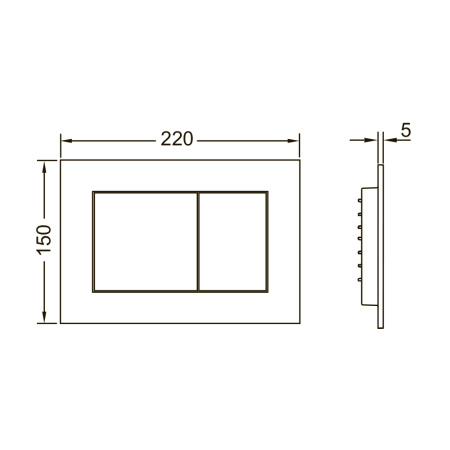 9400413 TECEbase 2.0 Модуль в комплекте с панелью смыва TECEnow белая