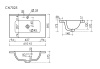 Ceramicanova Умывальник мебельный Compact 610*395*170мм