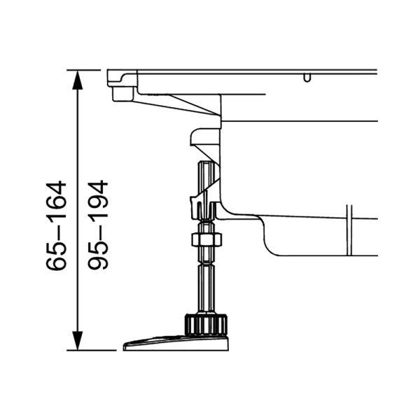 674000 Комплект опор TECEdrainprofile