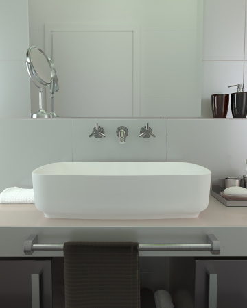 Раковина Radostone Рона 580*380*140 белый матовый