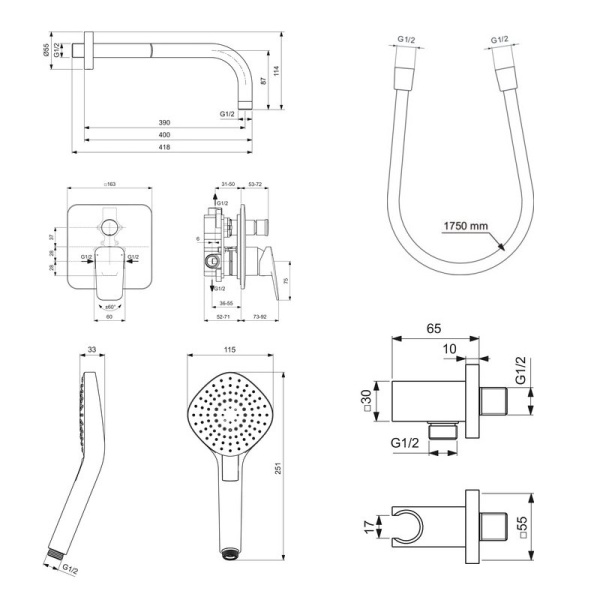 IS CERAPLAN ПРОМО-комплект 6в1 Все для встройки (BD259AA+BO390MY+B9445AA+BE175AA+B2232AA+BC771AA)