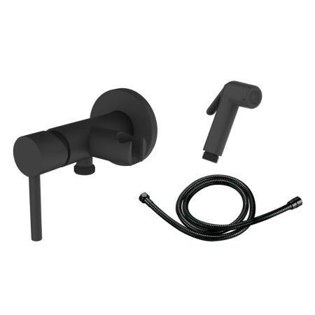 Гигиенический душ CLEVER TOUBKAL со смесителем, черн. матов.