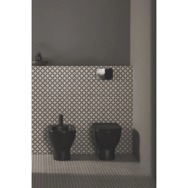 IS TESI AquaBlade® Унитаз напольный пристенный соло, Silk Black (Черный матовый)