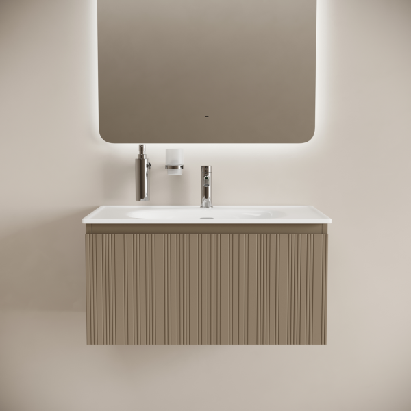 Sancos Тумба подвесная Code, один ящик, доводчики, система пл. закрыв. 785х453х400 серо-бежевый