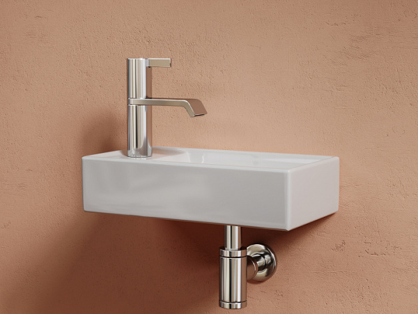 Ceramicanova Умывальник подвесной прямоугольный Element 407*217*100, чаша справа, белая