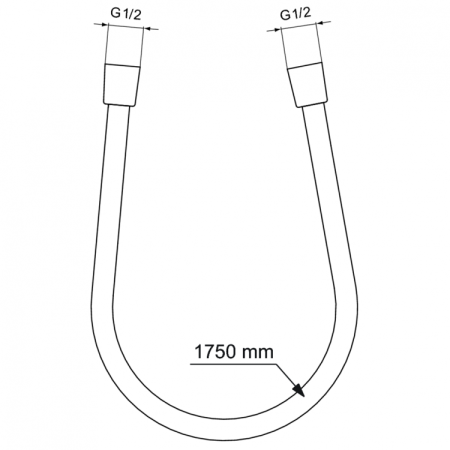 IS Шланг для душа IDEALFLEX, 1750 мм, хром