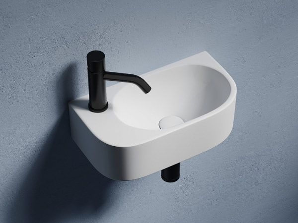 Ceramicanova Умывальник подвесной прямоугольный Element  400*215*120мм, чаша справа