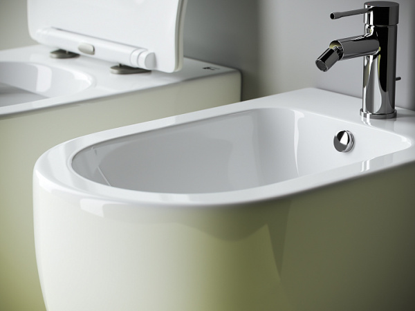 Ceramicanova Биде напольное METROPOL Rimless, 1 отв под смеситель, с крепежом