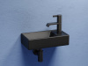 Ceramicanova Умывальник подвесной прямоугольный Element 407*217*100, чаша слева, чер. мат.
