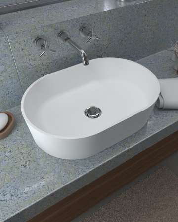Раковина Radostone Элиза 550*370*140 белый матовый